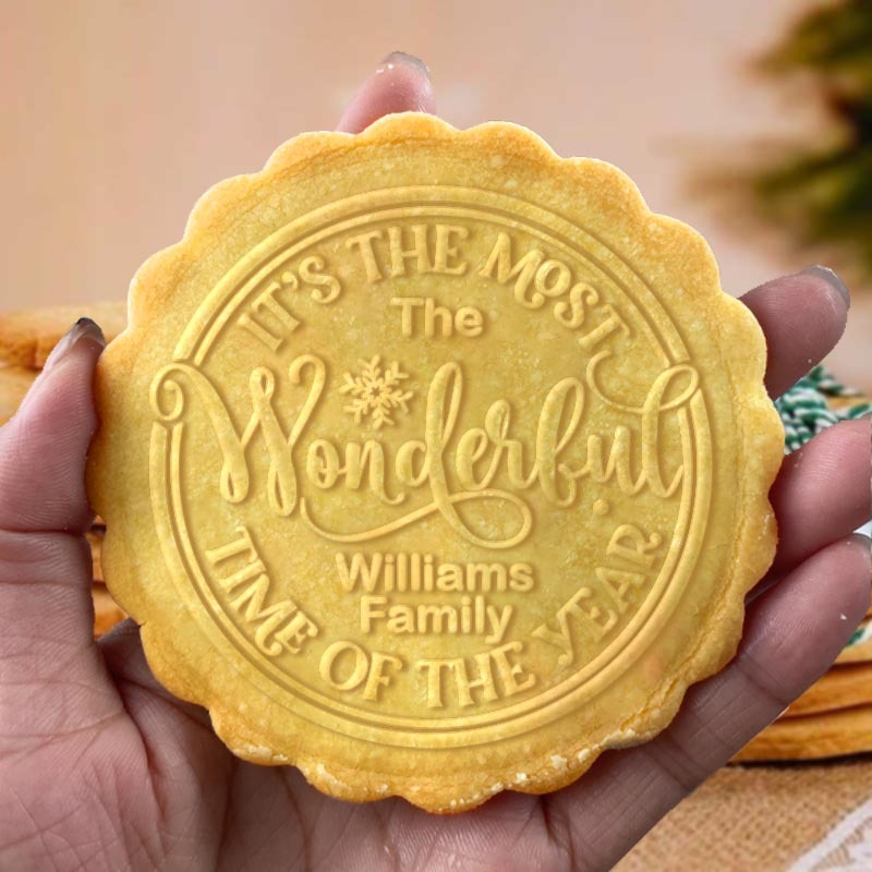 It's The Most Wonderful Time Of The Year Christmas Cookie Stamp