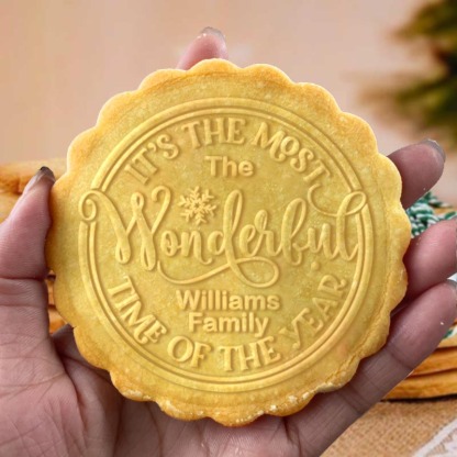 It's The Most Wonderful Time Of The Year Christmas Cookie Stamp
