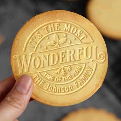 It's The Most Wonderful Time Of The Year Christmas Cookie Stamp