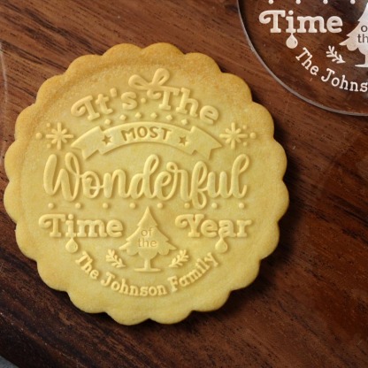 It's The Most Wonderful Time Of The Year Christmas Cookie Stamp