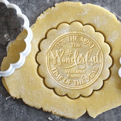 It's The Most Wonderful Time Of The Year Christmas Cookie Stamp