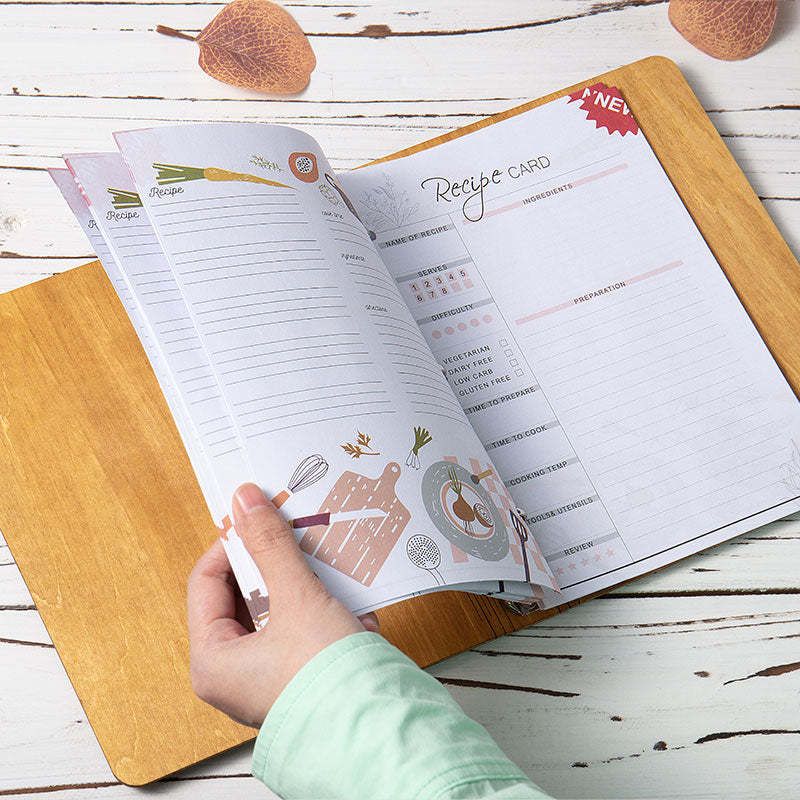 Custom Christmas gift Personalized Wooden Recipe Book CHRISTMAS gift