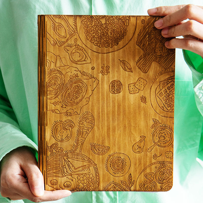Custom Christmas gift Personalized Wooden Recipe Book CHRISTMAS gift