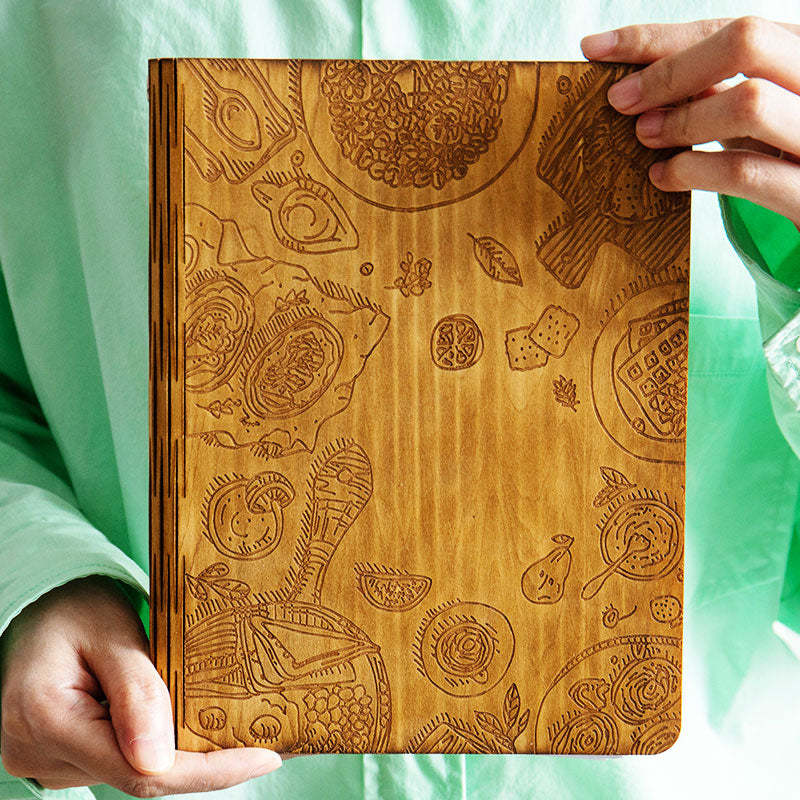 Custom Christmas gift Personalized Wooden Recipe Book CHRISTMAS gift