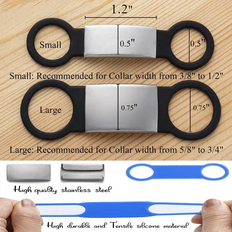 Slide on Dog Tag for Dogs Personalize Dog ID Tag Cat Tag Pet Collar Tag