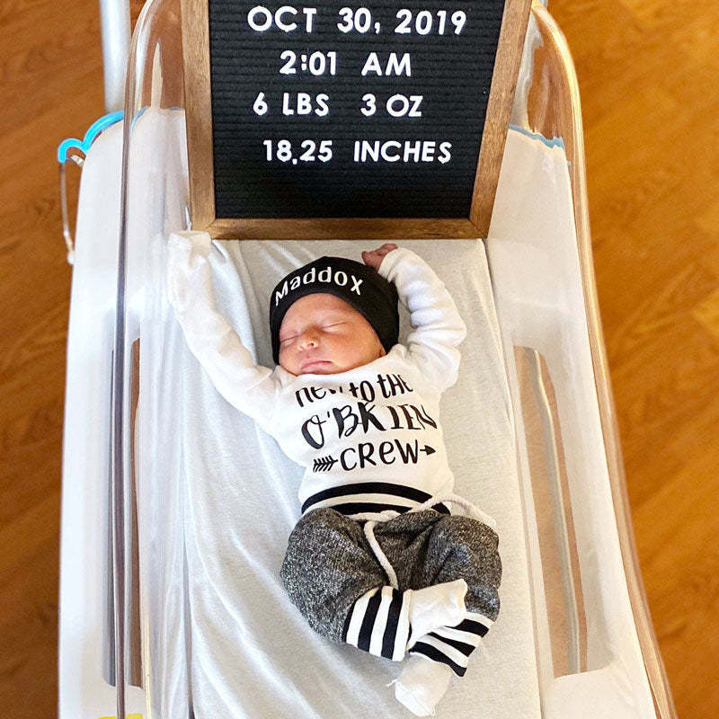 Personalized New to the Crew Outfit 3PCS Set