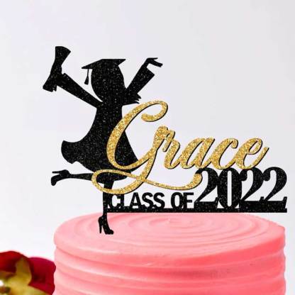 Personalized Graduation Congrats Decor Cake Topper Class of 2024