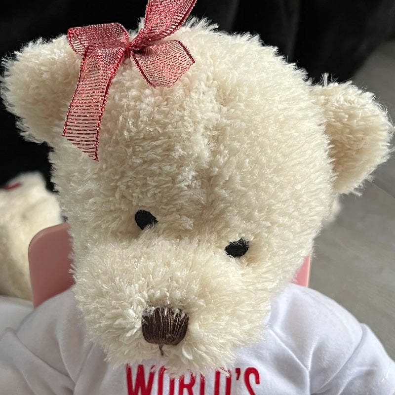 Personalised Teddy Bear Worlds Best Girlfriend Boyfriend Valentine's Day Gift