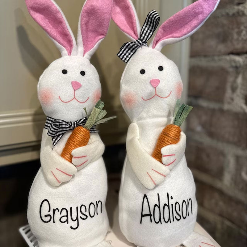 Personalized Beanie Bunny Toy Spring Decor Easter Decor