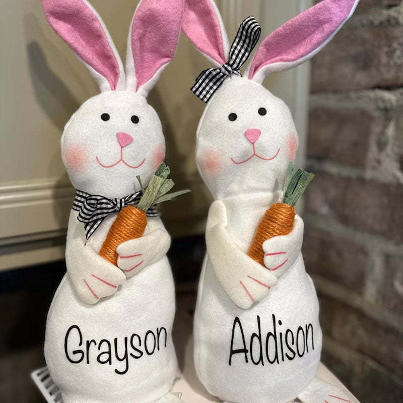 Personalized Beanie Bunny Toy Spring Decor Easter Decor
