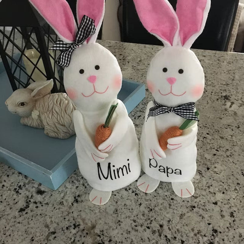 Personalized Beanie Bunny Toy Spring Decor Easter Decor