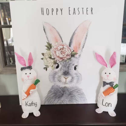 Personalized Beanie Bunny Toy Spring Decor Easter Decor