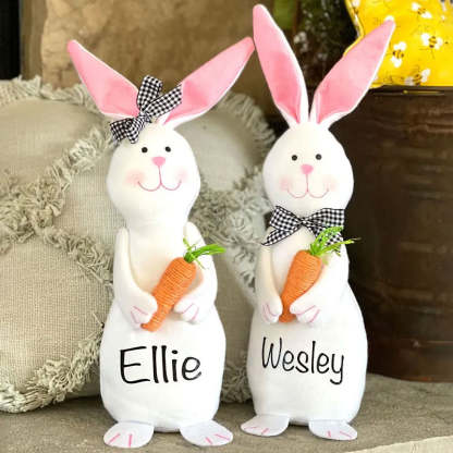 Personalized Beanie Bunny Toy Spring Decor Easter Decor