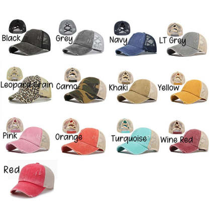 Personalized Chenille Patch Baseball/Softball Caps
