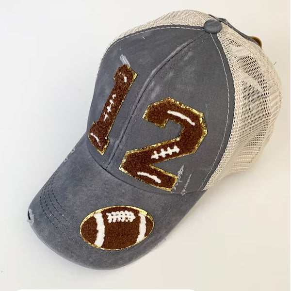 Personalized Ponytail Baseball Cap Sport Mom's with Players Number