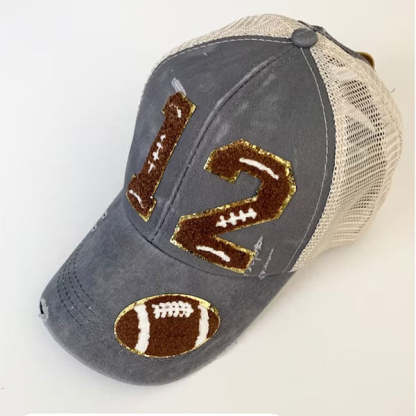 Personalized Ponytail Baseball Cap Sport Mom's with Players Number