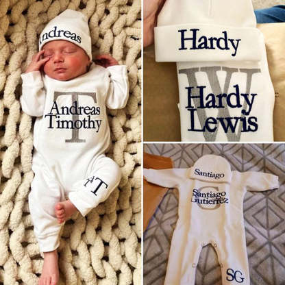 Personalized Sleeper Baby Coming Home Outfit