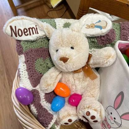 Personalized  Easter Embroidery Peter Bunny Toy