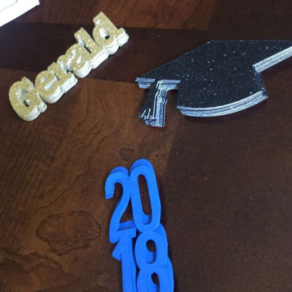 Graduation Personalize with your Name Confetti Graduation Party Decration
