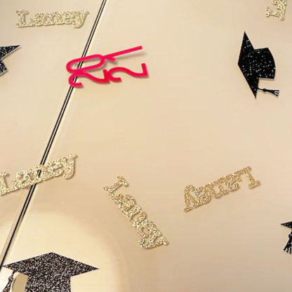 Graduation Personalize with your Name Confetti Graduation Party Decration