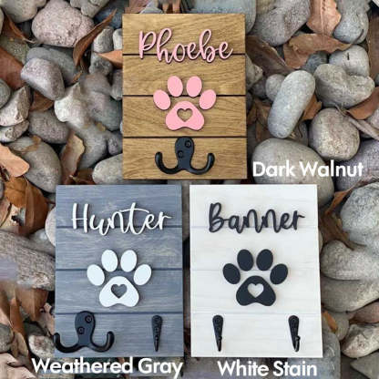 Personalized 8x6 3D Leash Holder Dog Lover Gift Housewarming Pet Gift