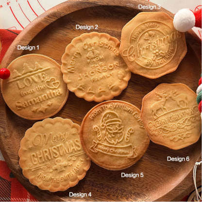 Custom Chritmas and Love Cookie Stamps with 6 Designs