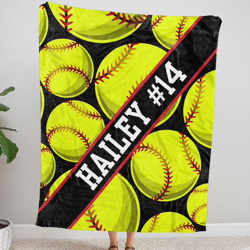 Personalized Multi Sport Ball Blanket