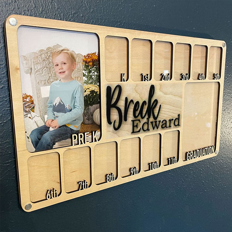 Pre K to Graduation School Picture Frame | Grade School Photo Frame