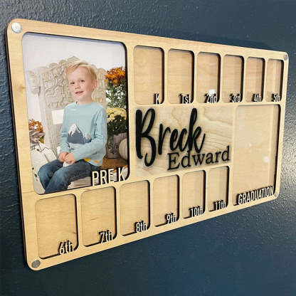 Pre K to Graduation School Picture Frame | Grade School Photo Frame