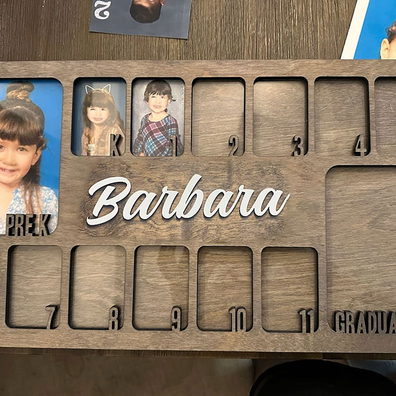 Pre K to Graduation School Picture Frame | Grade School Photo Frame