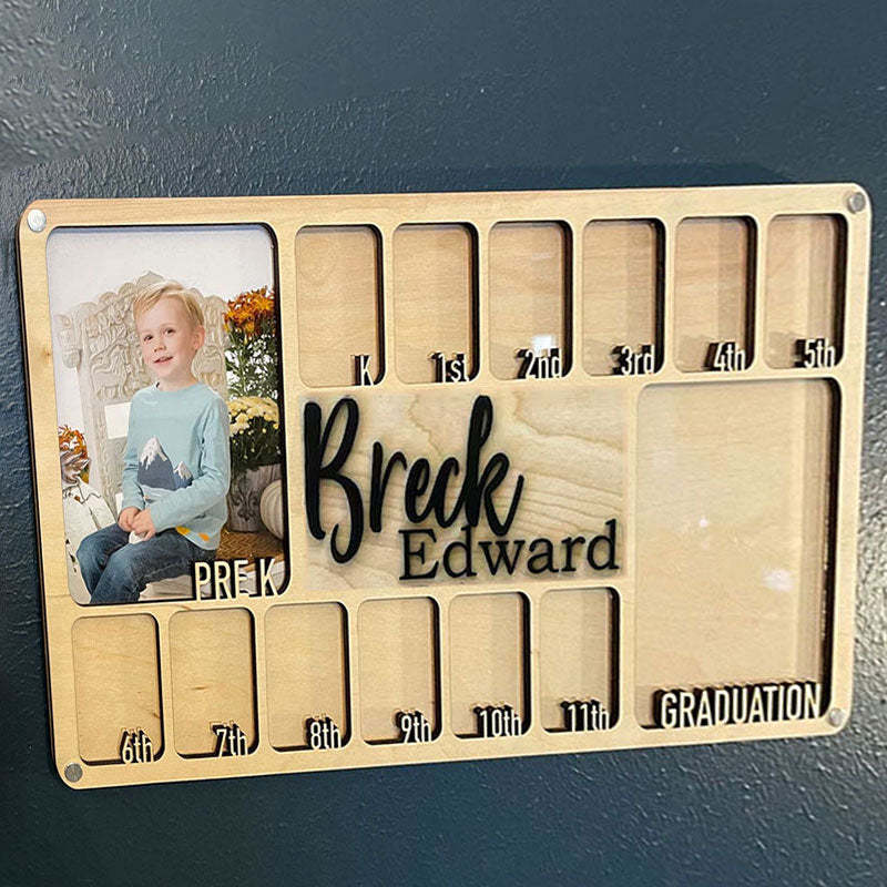 Pre K to Graduation School Picture Frame | Grade School Photo Frame