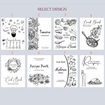 Personalized Wooden Recipe Book Binder Engraved Family Gift