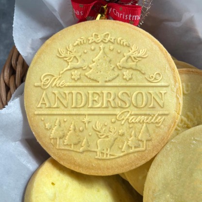 Personalized Family Name Sign Cookie Stamp Family Party Cookie