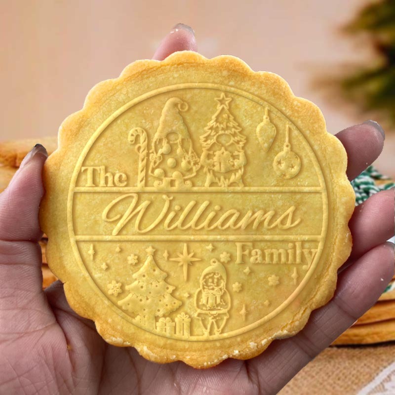 Personalized Family Name Sign Cookie Stamp Family Party Cookie