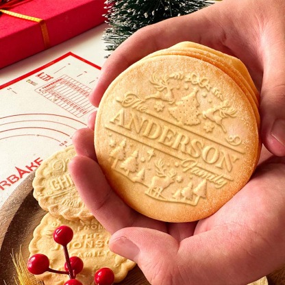 Personalized Family Name Sign Cookie Stamp Family Party Cookie