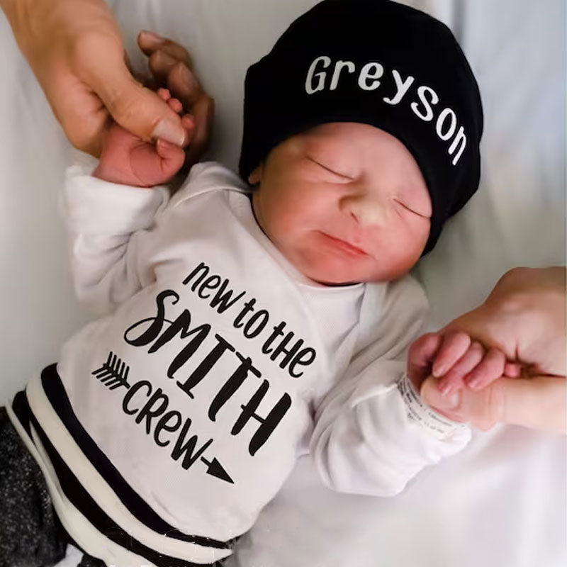 Personalized New to the Crew Outfit 3PCS Set
