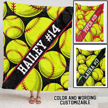 Personalized Multi Sport Ball Blanket