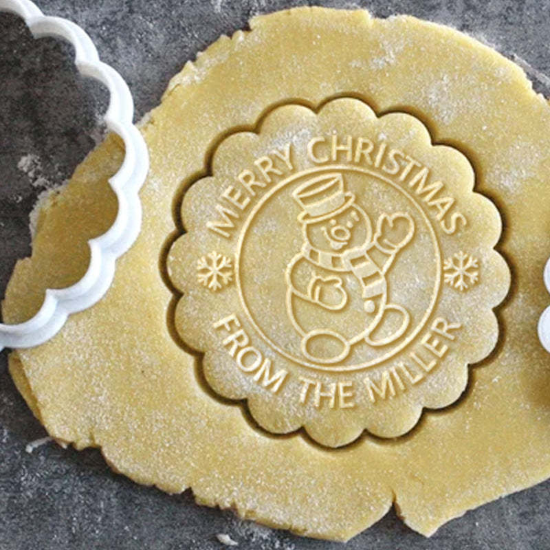 Personalized Cookie Stamp and Cookie Cutter Christmas Image