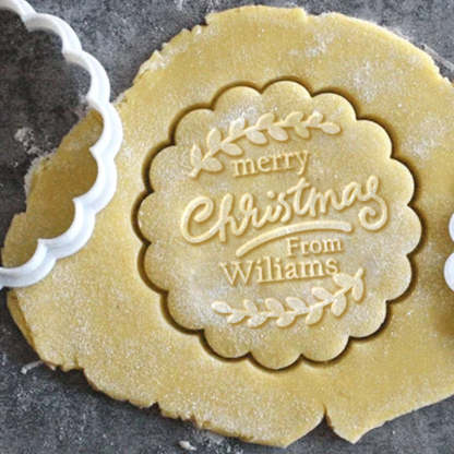 Personalized Cookie Stamp and Cookie Cutter Christmas Image