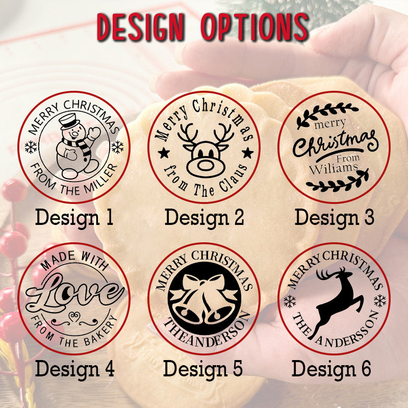 Personalized Cookie Stamp and Cookie Cutter Christmas Image