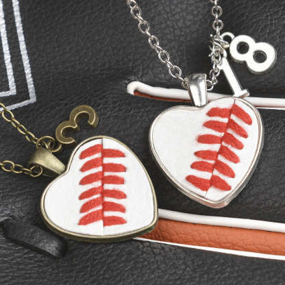 Baseball/Softball Necklace w/Seams/Laces Jewelry