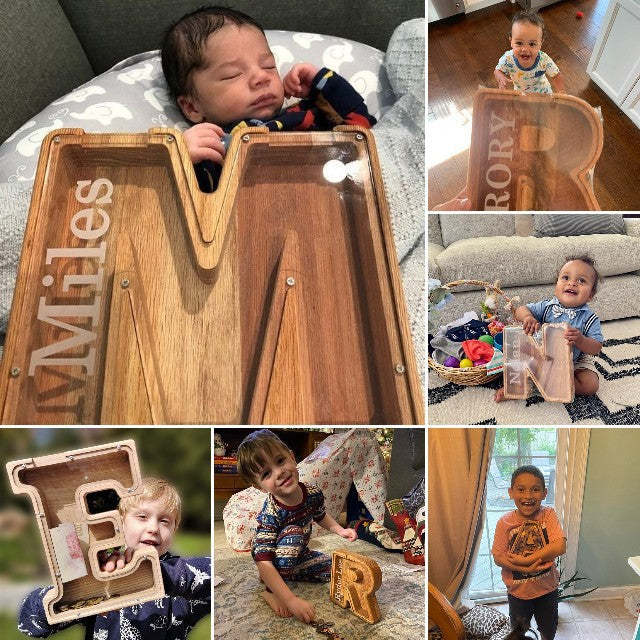 Personalized Piggy Bank Wooden Piggy Bank