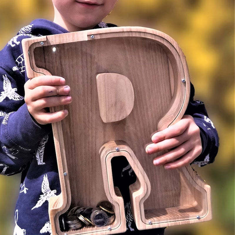 Personalized Piggy Bank Wooden Piggy Bank