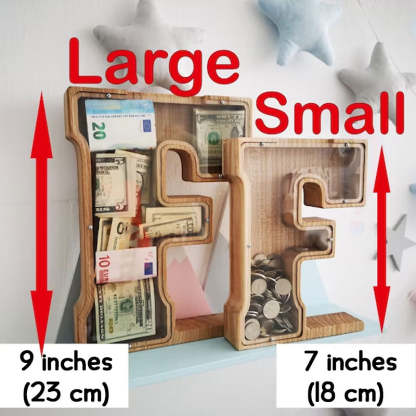Personalized Piggy Bank Wooden Piggy Bank