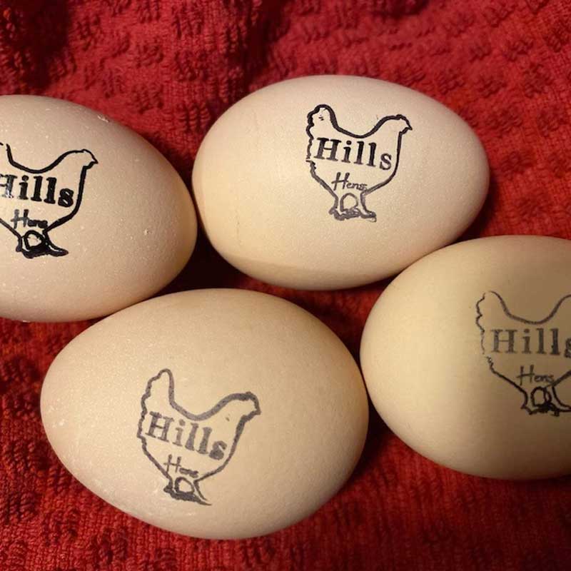 Personalized Chicken Egg Stamp Farm Label