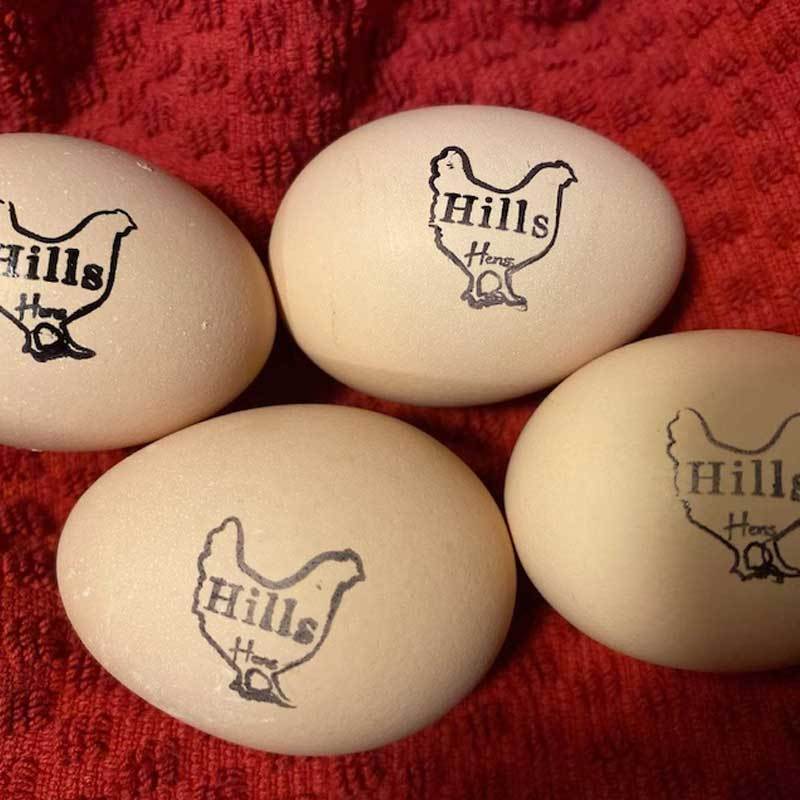 Personalized Chicken Egg Stamp Farm Label