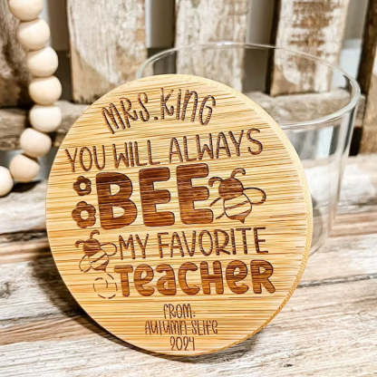 Personalized Teacher Candy Jar Teacher Appreciation Day Gift