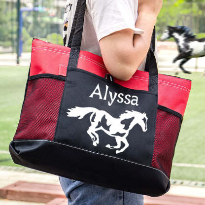 Custom Design Your Own Horse Tote Barn Tote Bag