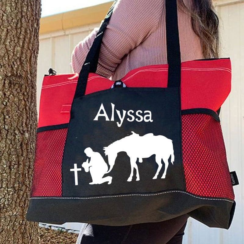 Custom Design Your Own Horse Tote Barn Tote Bag