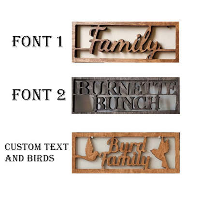 Personalized Family Photo Frame, Home Wall Decor, Wooden Multiple Picture Frame
